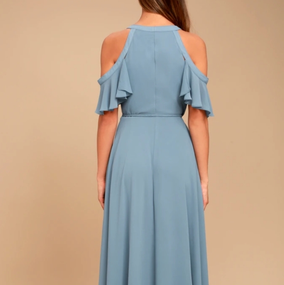 🆕 Lulu's 👗 Size SMALL 💠Cold shoulder 💙🛑 🛑🛑🛑🛑🛑Sold out🛑🛑🛑🛑 - Picture 3 of 14